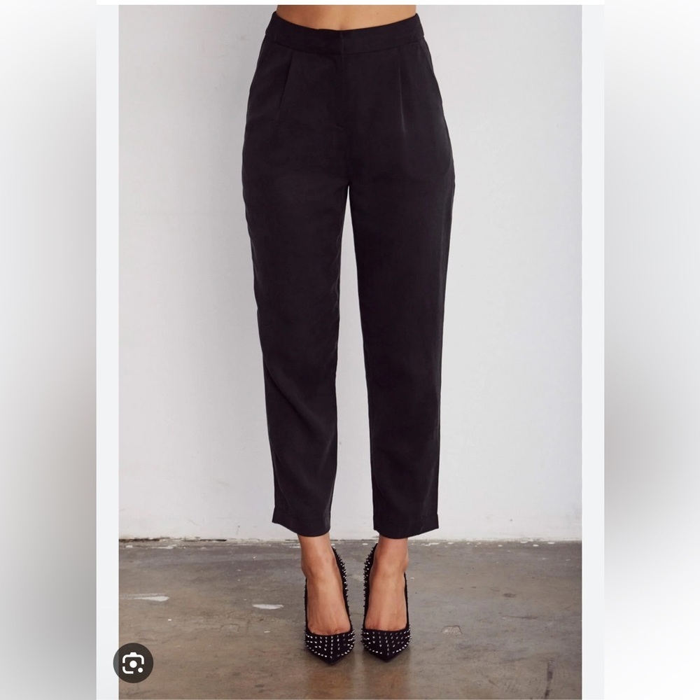Vetta The Every Day Pant In Black Crop Sz 0